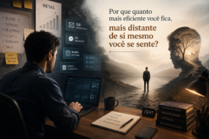 Por que quanto mais eficiente você fica, mais distante de si mesmo você se sente?